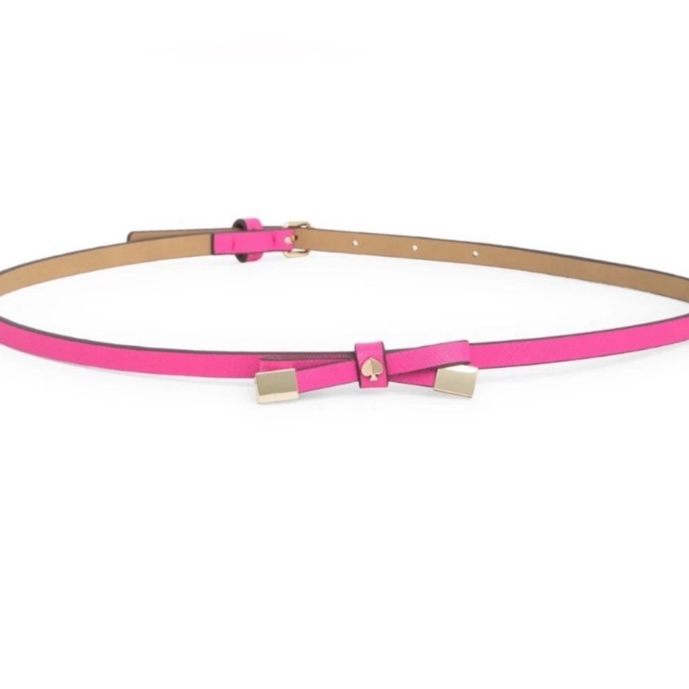 NWT 🌼Kate Spade Vibrant Pink Bow Belt 🌸